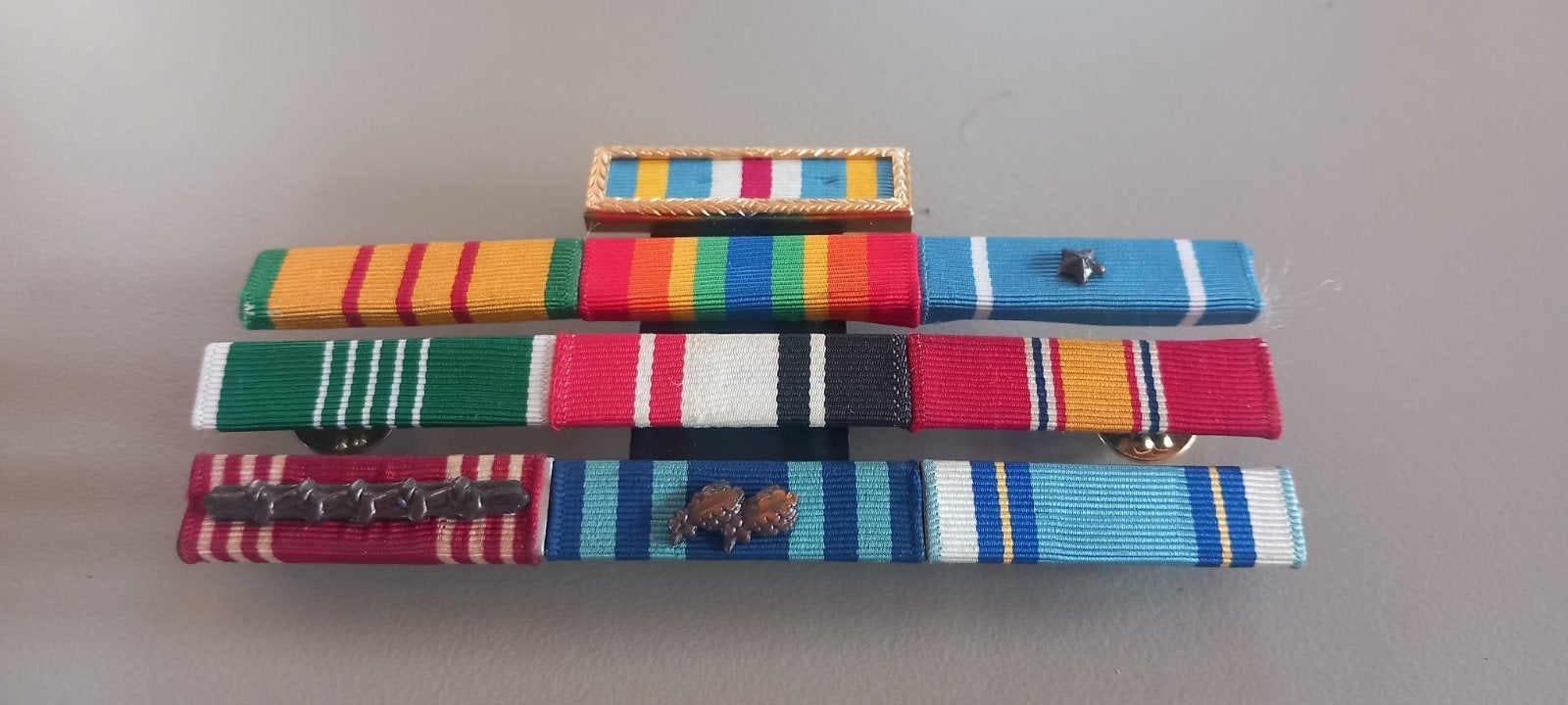 10 USA baton / ribon, Ophalen of Verzenden, Landmacht, Amerika, Embleem of Badge