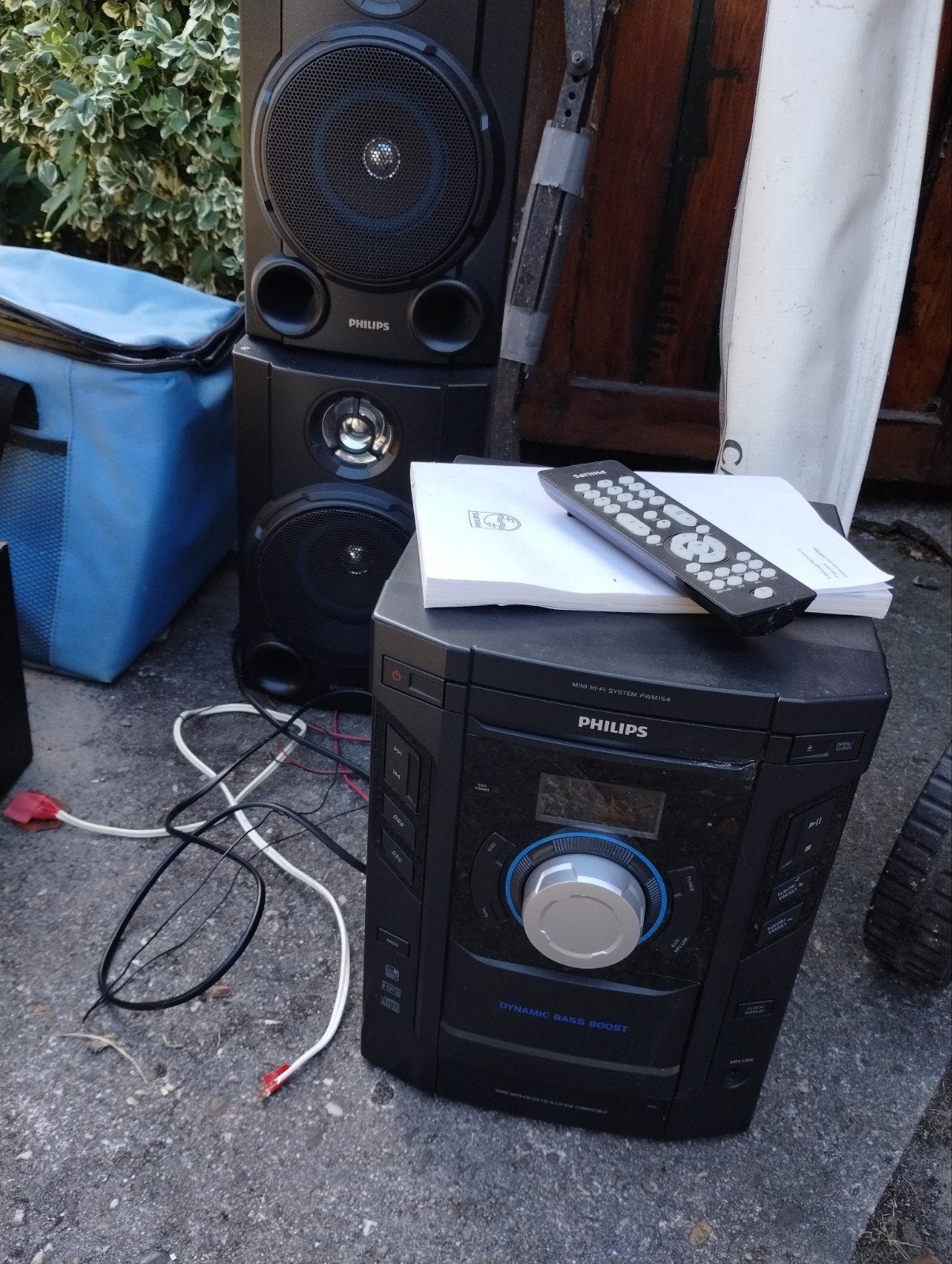 Philips Microset met speakers en afstandsbediening, Ophalen, Philips, Gebruikt, Tuner of Radio