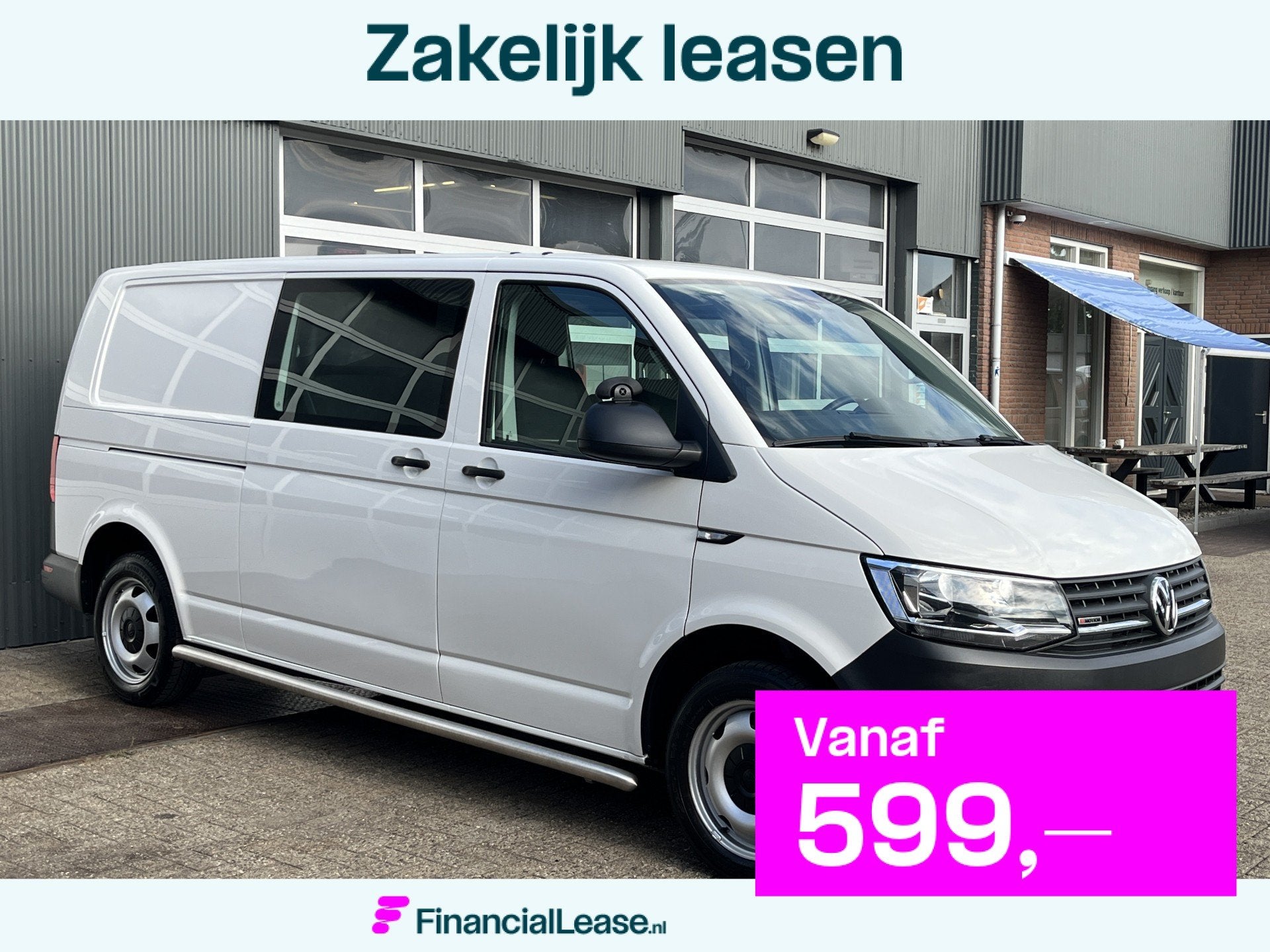 Volkswagen Transporter 2.0 TDI L2H1 DC 4Motion 150pk 4x4 Dub, Automaat, Stof, Gebruikt, 4 cilinders