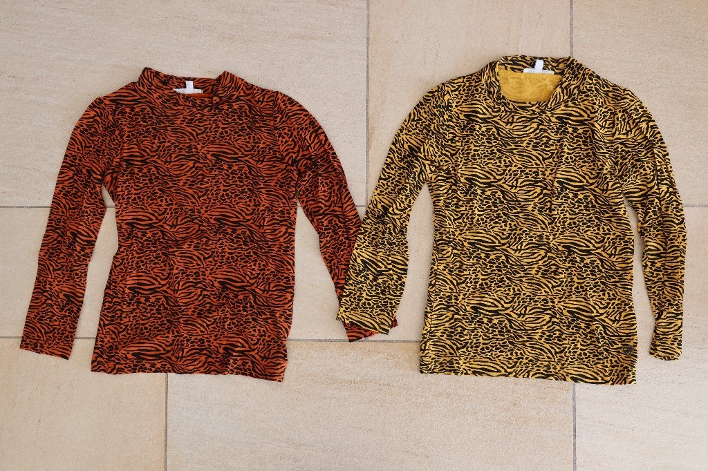 IZGS D-zine shirtje okergeel en cognac 128 134, Ophalen, Meisje, D-ZINE, Zo goed als nieuw