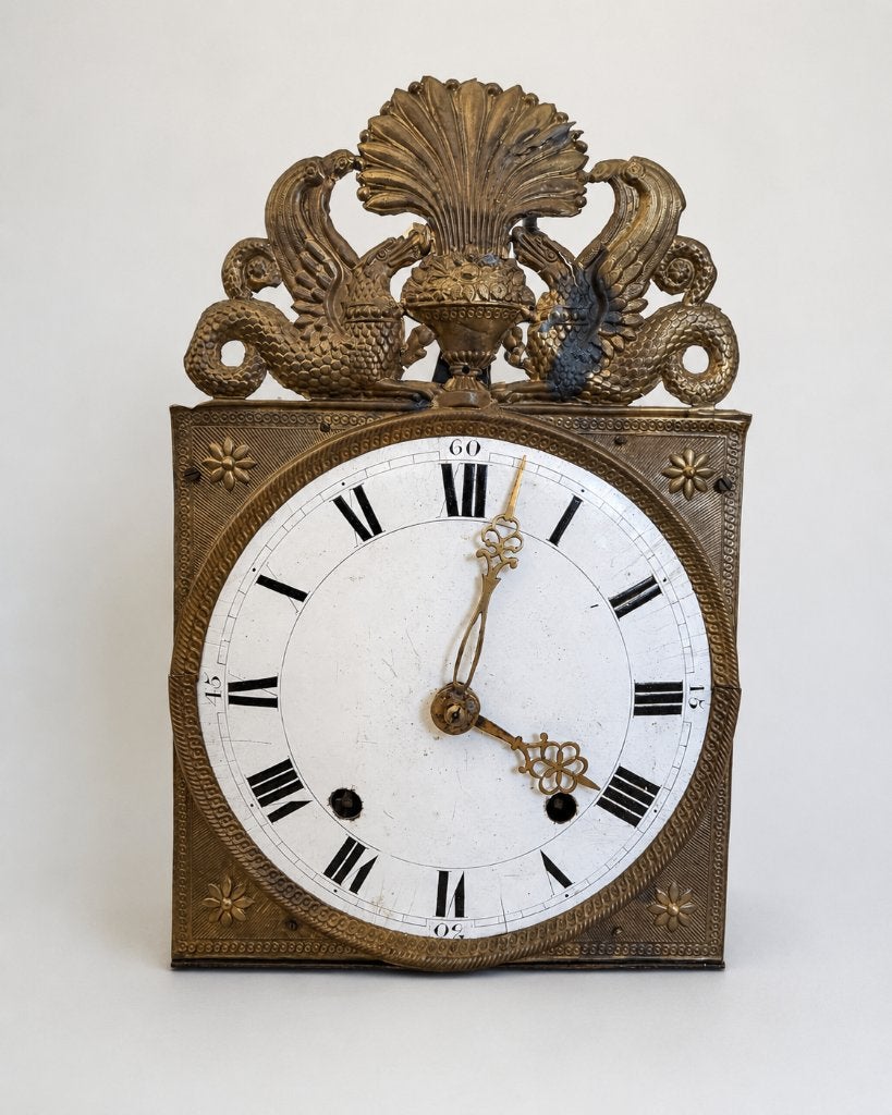 Antieke Comtoise klok ca. 1830 met gewichten en slinger, Ophalen