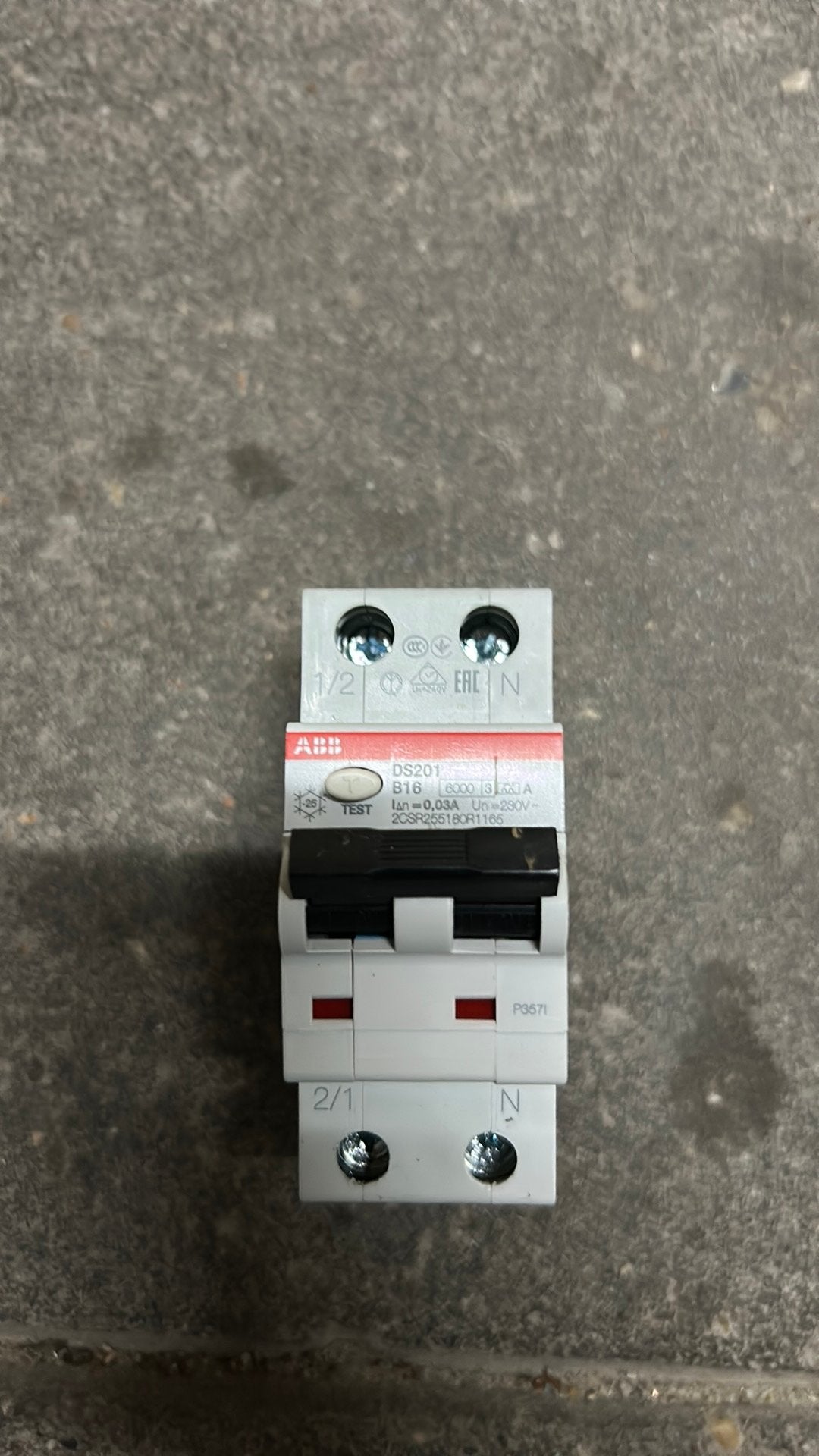 ABB B16 30MA 2P, Ophalen of Verzenden, Zo goed als nieuw, Overige typen