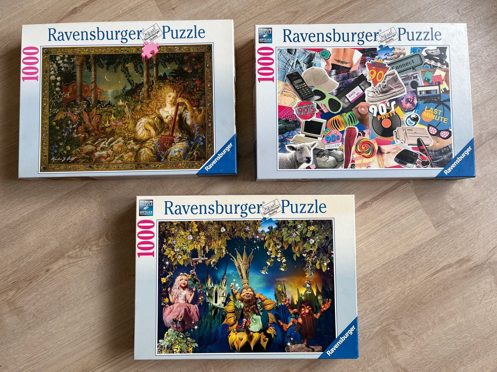 3x Ravensburger Puzzel 1000 stukjes, Ophalen, Meer dan 50 stukjes, Gebruikt, 6 jaar of ouder