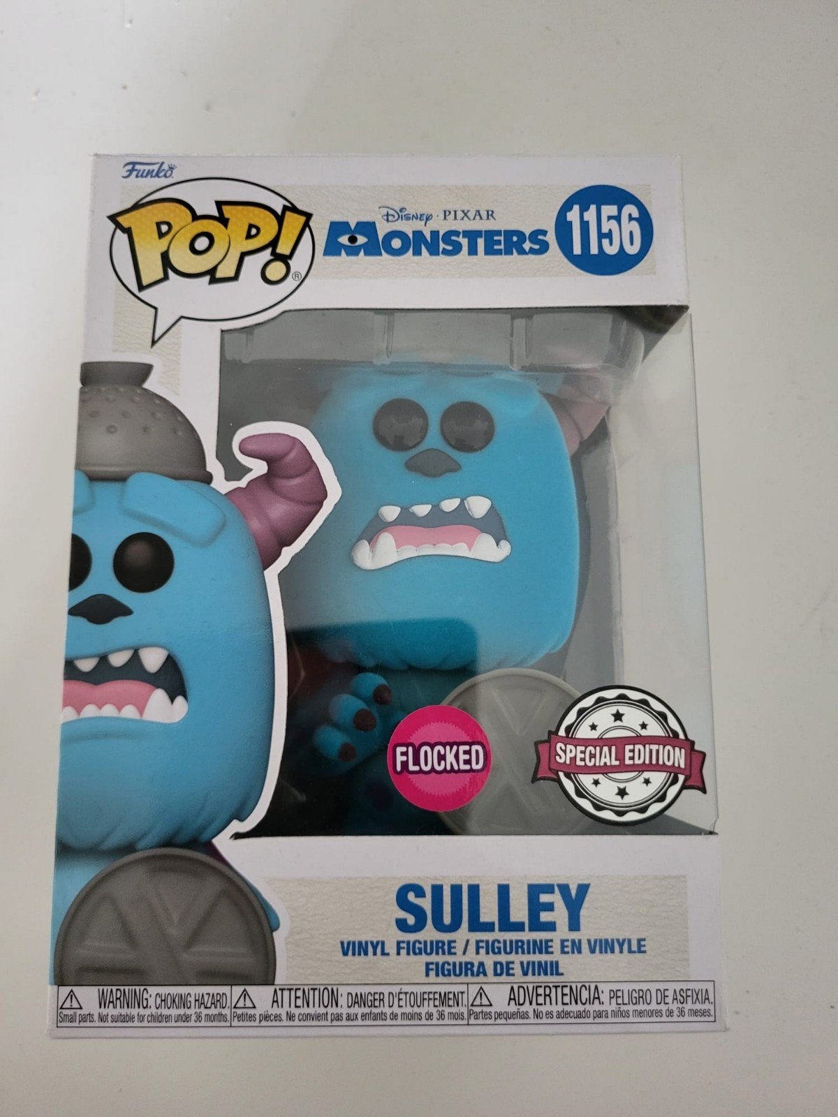 Funko Pop! Monsters Inc. Sulley Flocked Special Edition, Ophalen of Verzenden, Nieuw