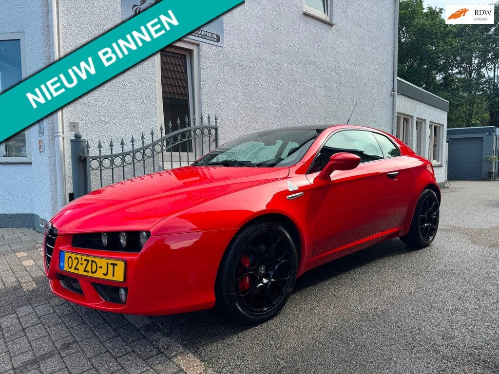 Alfa Romeo Brera 3.2 JTS Q4 SkyWindow, Auto's, Alfa Romeo, Zwart, 4 stoelen, Bedrijf, Handgeschakeld