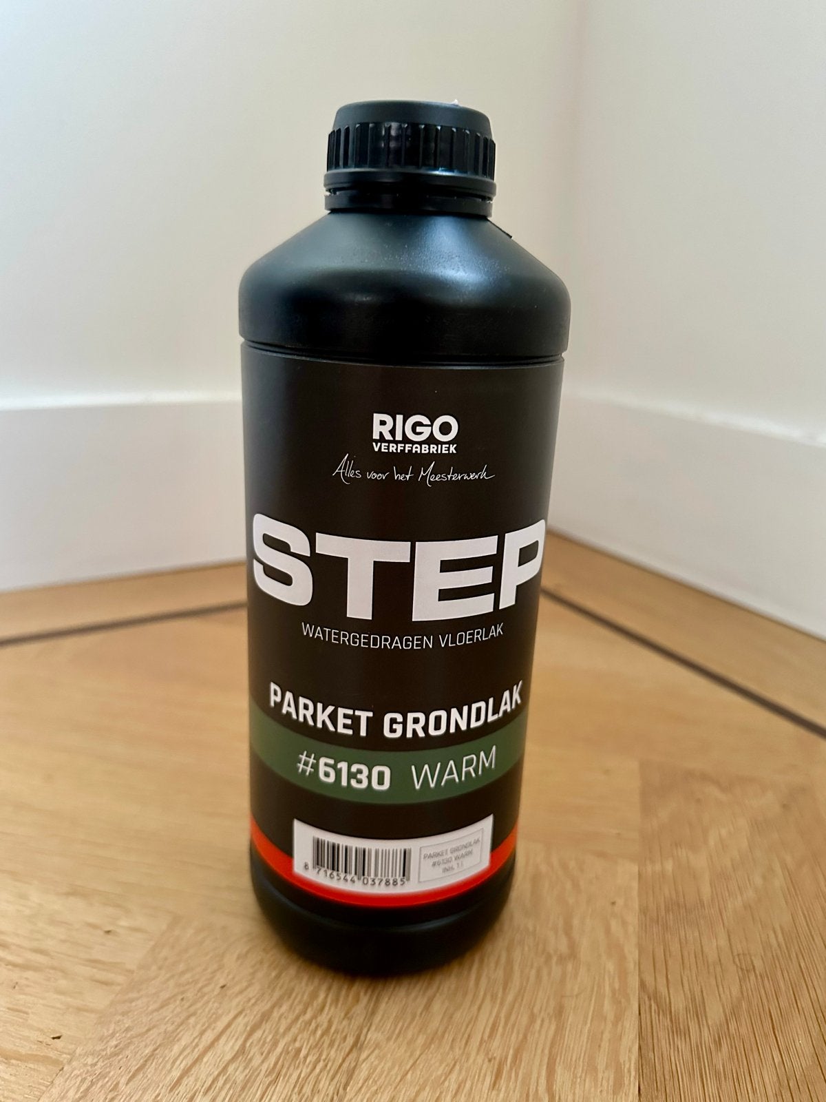 RIGO STEP Watergedragen Vloerlak Parket Grondlak #6130, Overige kleuren, Ophalen of Verzenden, Zo goed als nieuw, Lak