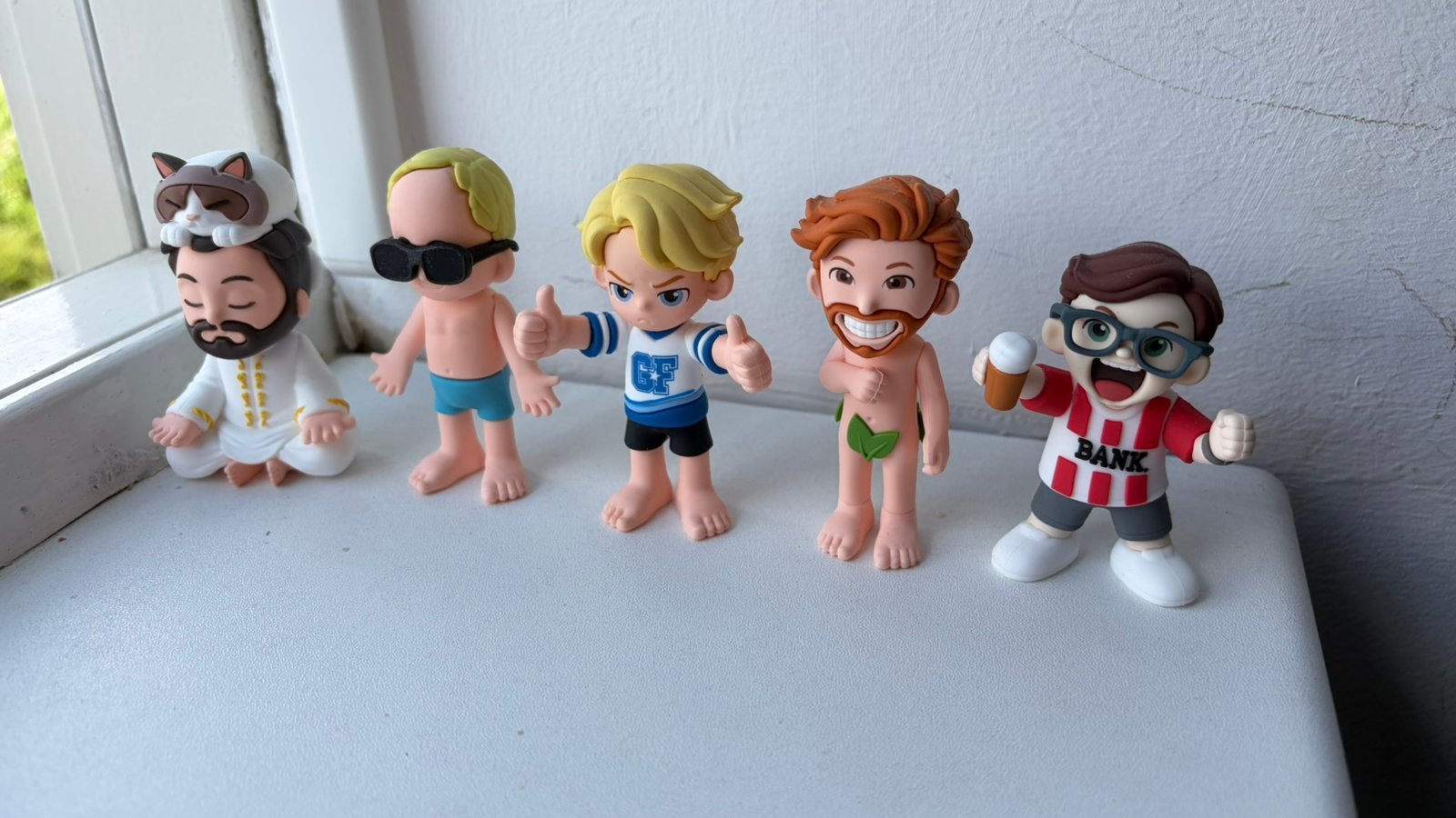 Bankzitters x domino -  compleet!, Verzamelen, Poppetjes en Figuurtjes, Ophalen of Verzenden, Zo goed als nieuw