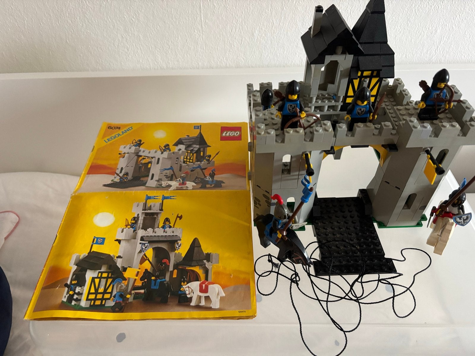Lego Legoland Kasteel 6074 - Vintage set met instructies, Gebruikt, Lego, Ophalen of Verzenden, LEGOLAND