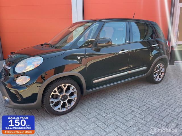 Fiat 500 L 0.9 TwinAir Trekking KM NAP VEEL EXTR'S, Auto's, Fiat, Voorwielaandrijving, Gebruikt, Leder en Stof, Zwart