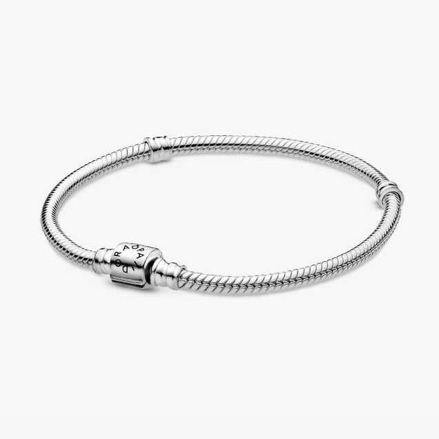 Pandora Moments Snake Chain armband met cilindersluiting, Verzenden, Nieuw, Zilver