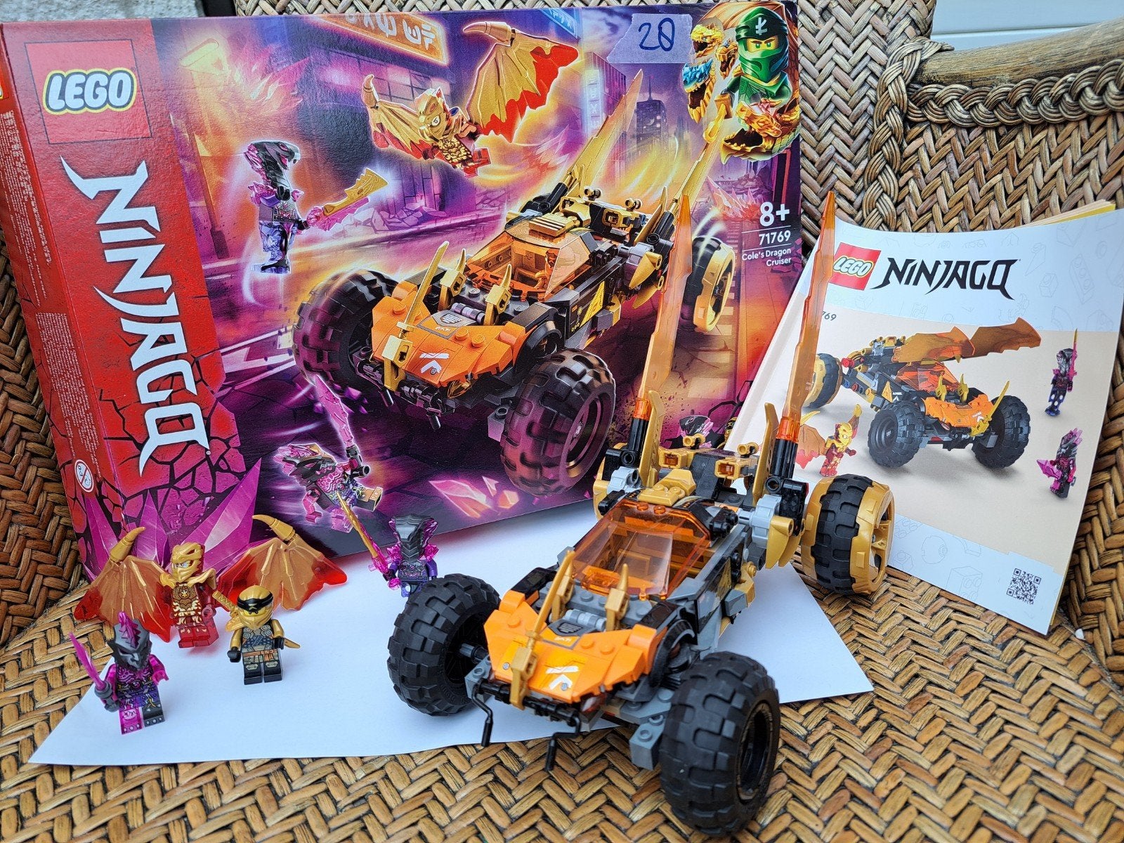 LEGO Ninjago Cole's Dragon Cruiser 71769, Ophalen of Verzenden, Zo goed als nieuw