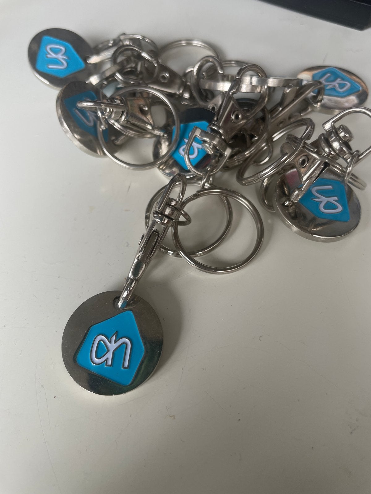 Albert Heijn winkelwagenmuntjes aan sleutelhanger, Ophalen of Verzenden, Nieuw, Merk