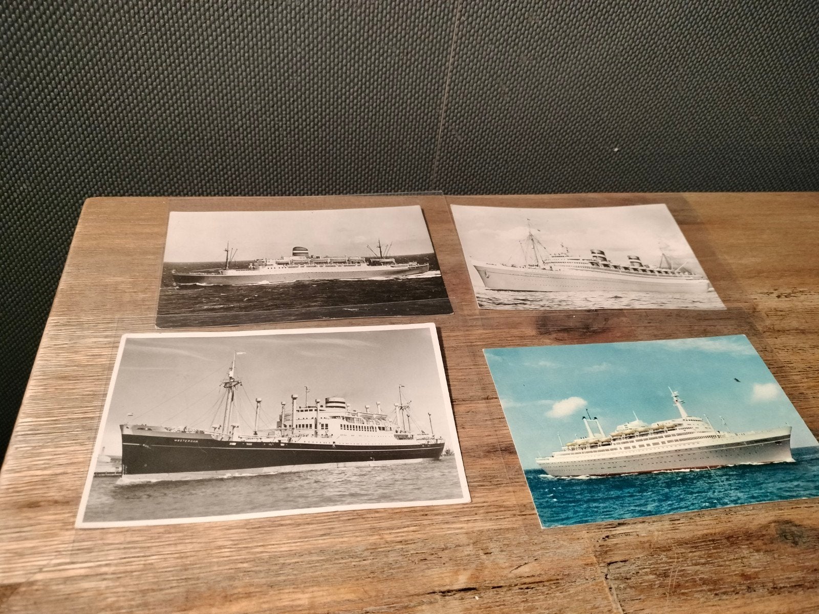 Vintage kaarten Holland Amerika lijn, Verzamelen, Ophalen of Verzenden, Gebruikt, Motorboot, Kaart, Foto of Prent