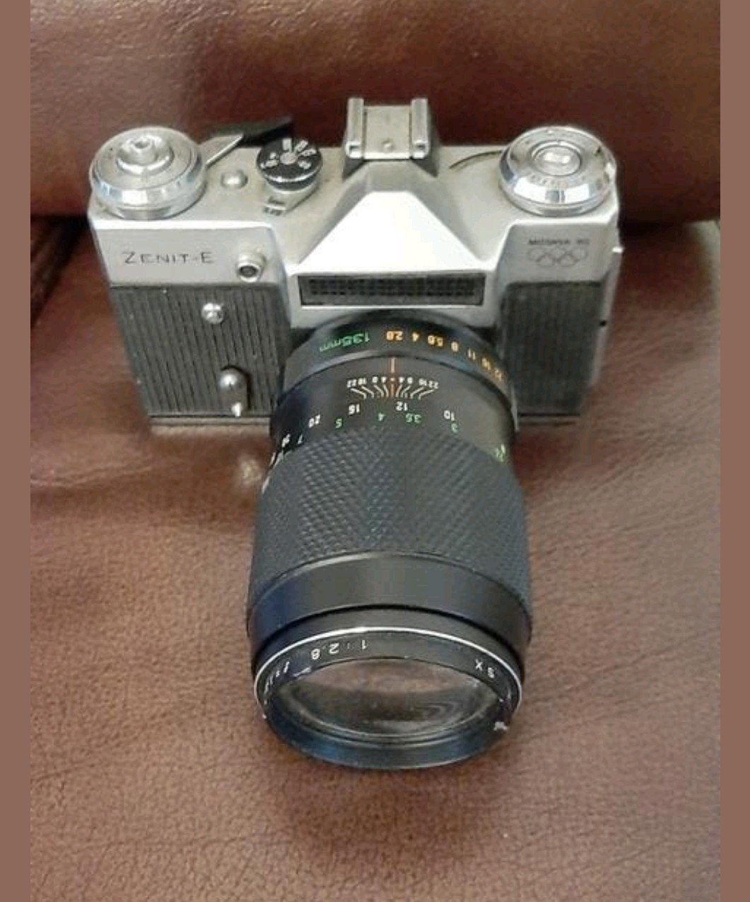 Vintage Zenit-E Spiegelreflexcamera met Helios 44-2 lens, Ophalen of Verzenden, Gebruikt, Spiegelreflex, Overige Merken