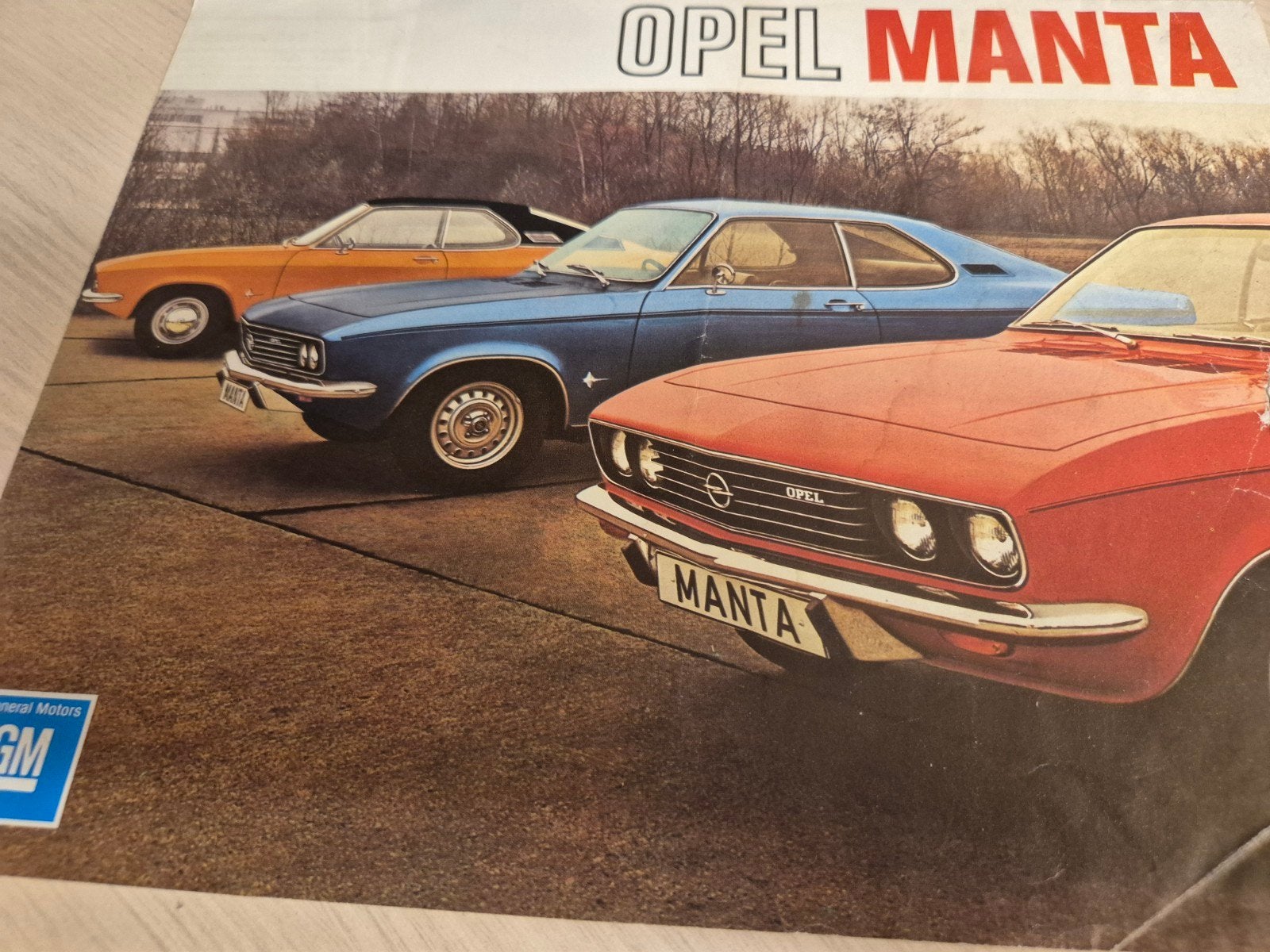1970 1e type Opel Manta A folder Nederlands mooie foto's, Boeken, Ophalen of Verzenden, Opel