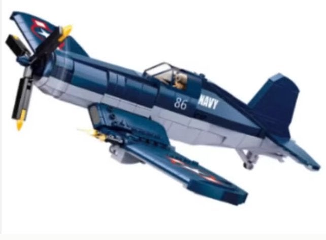 Bouwblokken set Militair - WW2 F4U-1 (550 blokjes), Ophalen of Verzenden, Nieuw, Groter dan 1:32, Overige merken