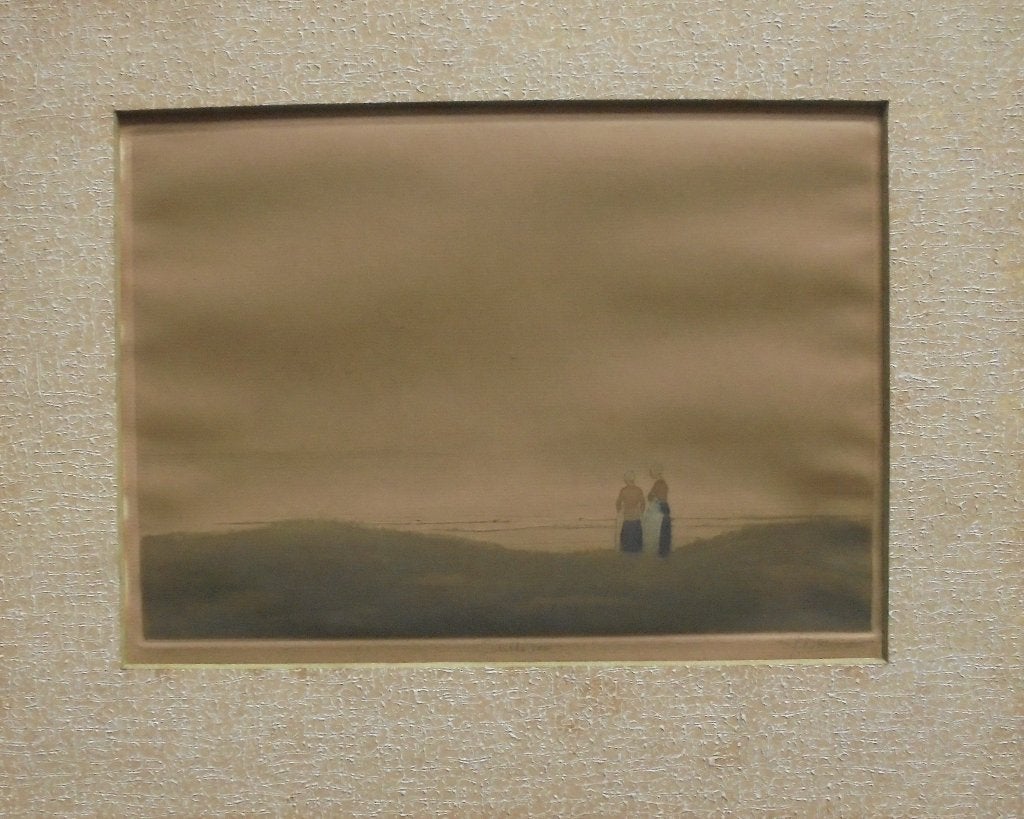 Tjeerd Bottema.1884-1978.Stille Zee.Zeldzame, kleurenets, Ophalen of Verzenden