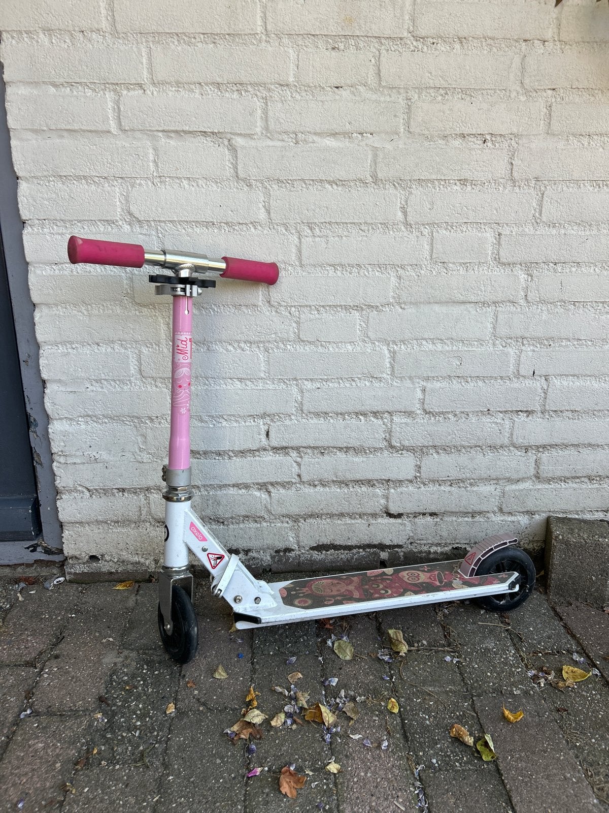 Oxelo kinderstep roze/wit - Gebruikt, Ophalen, Gebruikt, Gewone step
