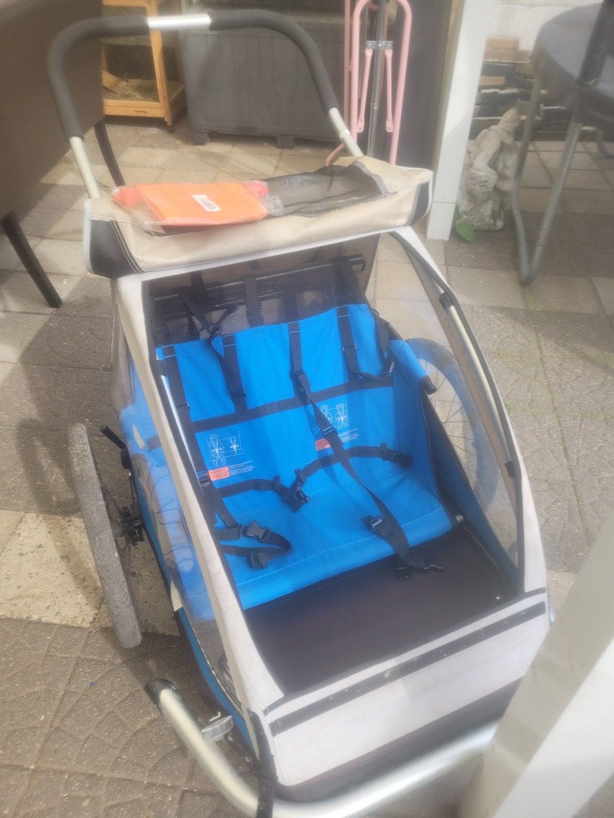 fiets kar voor vervoeren 2kinderen, Fietsen en Brommers, Ophalen, Gebruikt, Kinderkar, Xlc 8teen duo