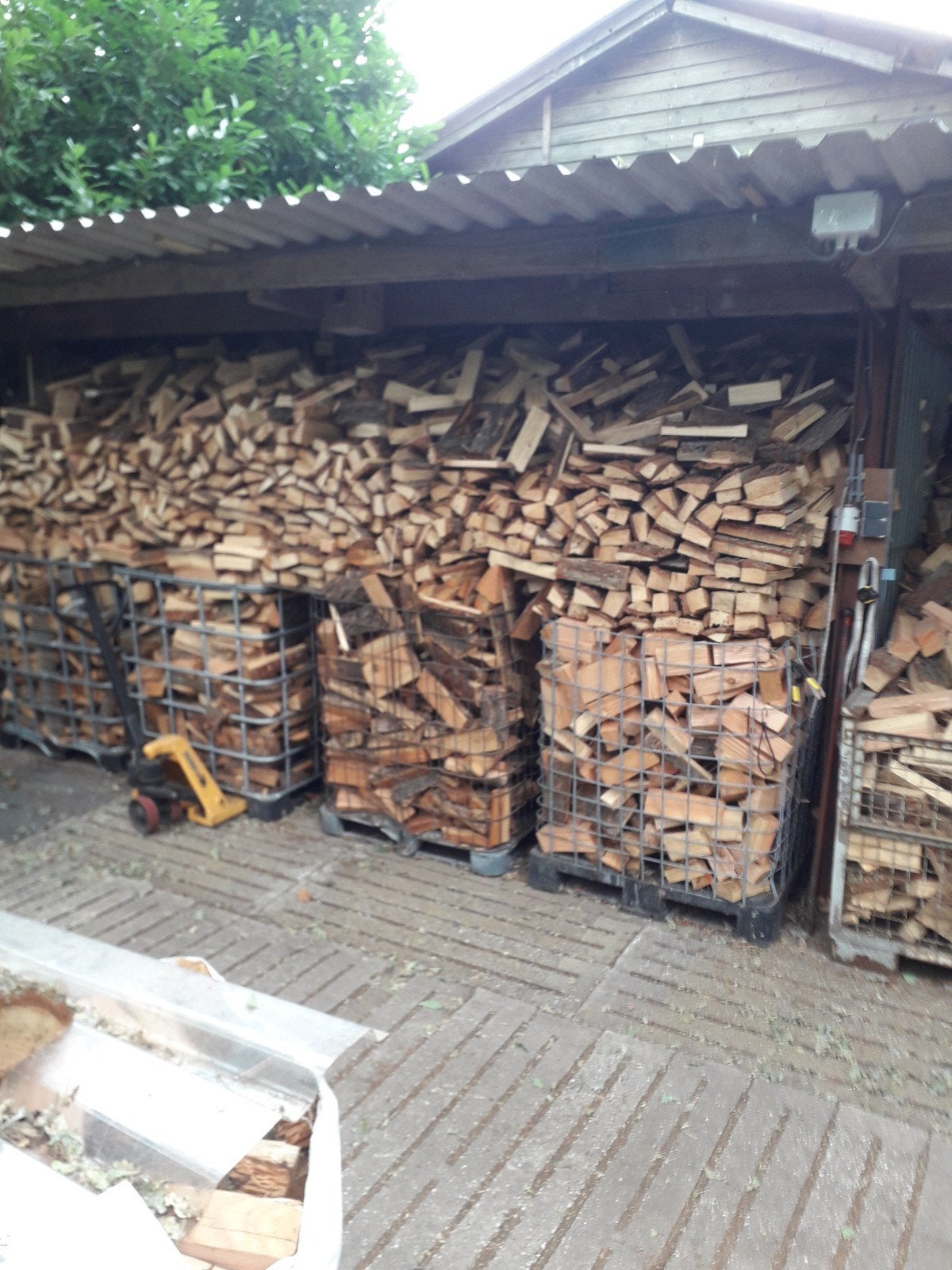 kachel hout mooi droog hout Douglas gekloofd, Tuin en Terras, Haardhout, Minder dan 3 m³, Ophalen of Verzenden