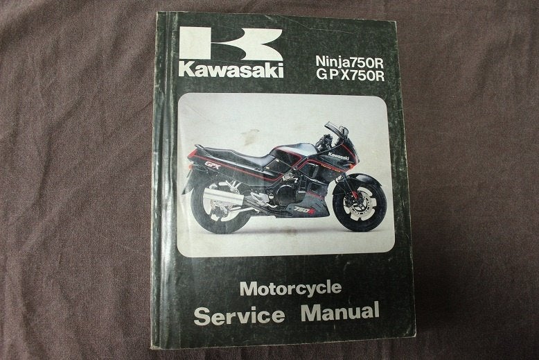 Kawasaki Ninja 750R GPX750 R 1987 motorcycle service manual, Ophalen of Verzenden, Kawasaki