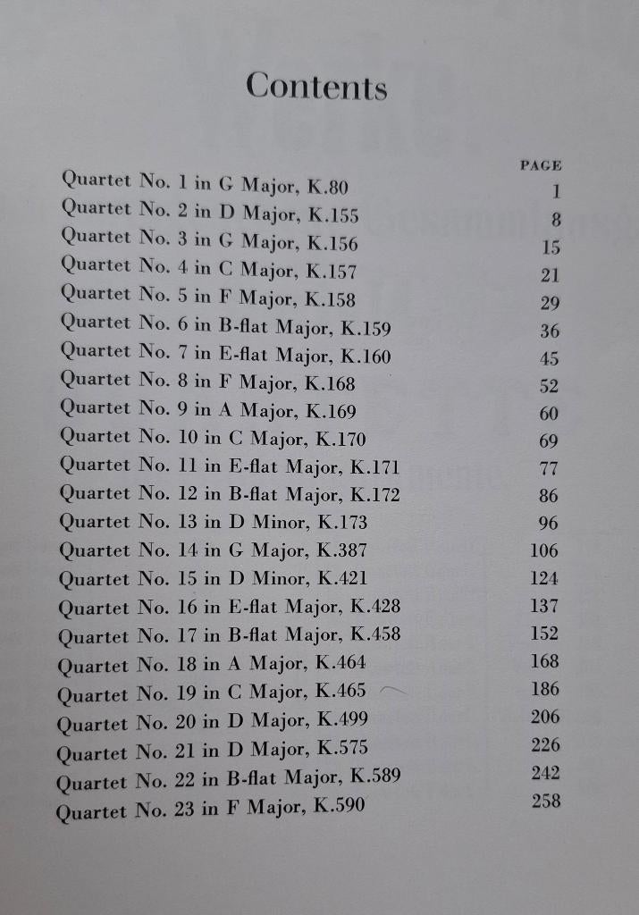 MOZART Complete String Quartets Dover edition, Ophalen of Verzenden, Gelezen, Artiest