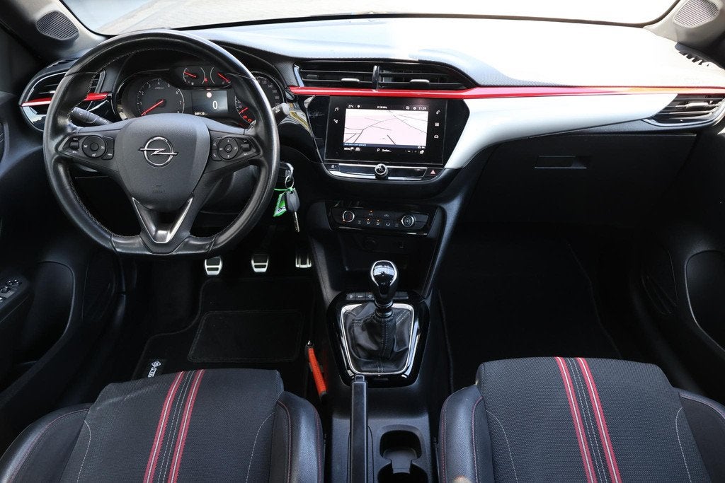 Opel Corsa 1.2 GS Line 1e Eigenaar | Dealer Onderh | NL-Auto, Voorwielaandrijving, Stof, Gebruikt, Zwart