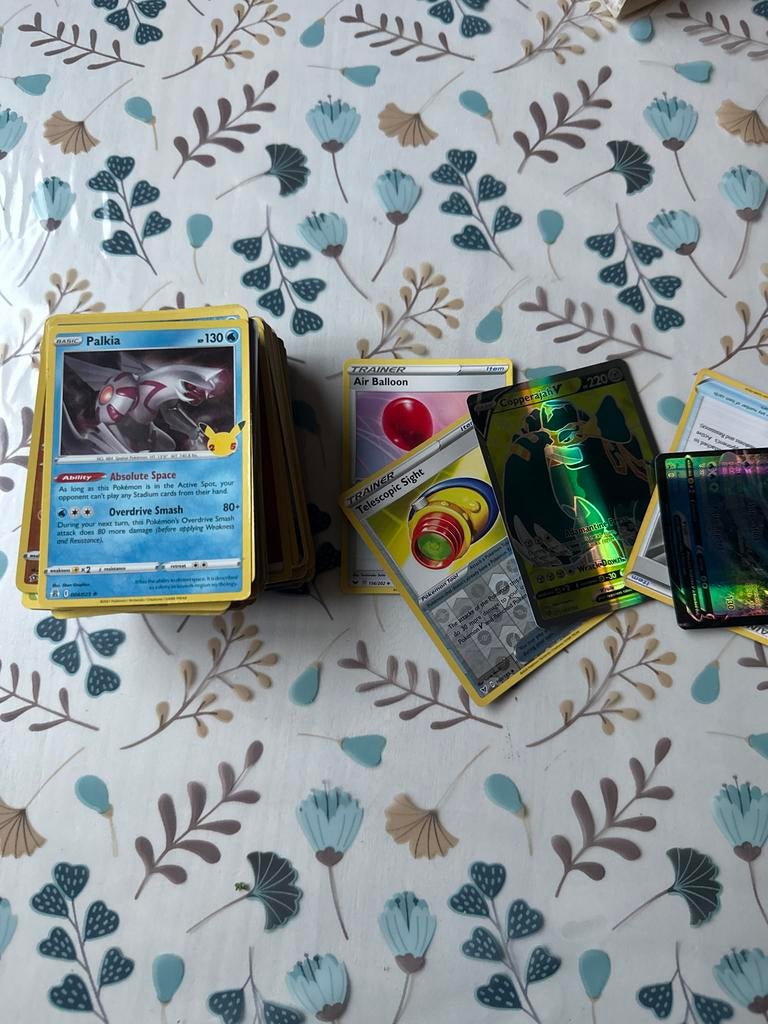Diverse Pokémon kaarten - Palkia, Copperajah V en meer 100 s, Ophalen of Verzenden, Zo goed als nieuw, Meerdere kaarten, Foil