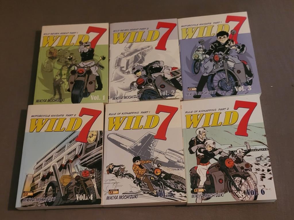 Manga's Wild 7 vol. 1 tm 6, Meerdere comics, Ophalen of Verzenden, Gelezen, Japan (Manga)
