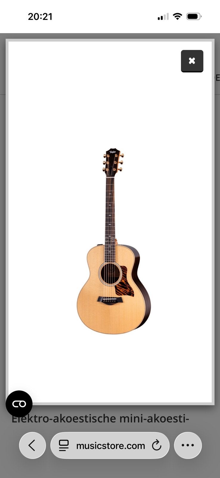 Taylor gs mini-e rosewood 50th anniversary (Gezocht), Ophalen of Verzenden, Zo goed als nieuw, Western- of Steelstringgitaar