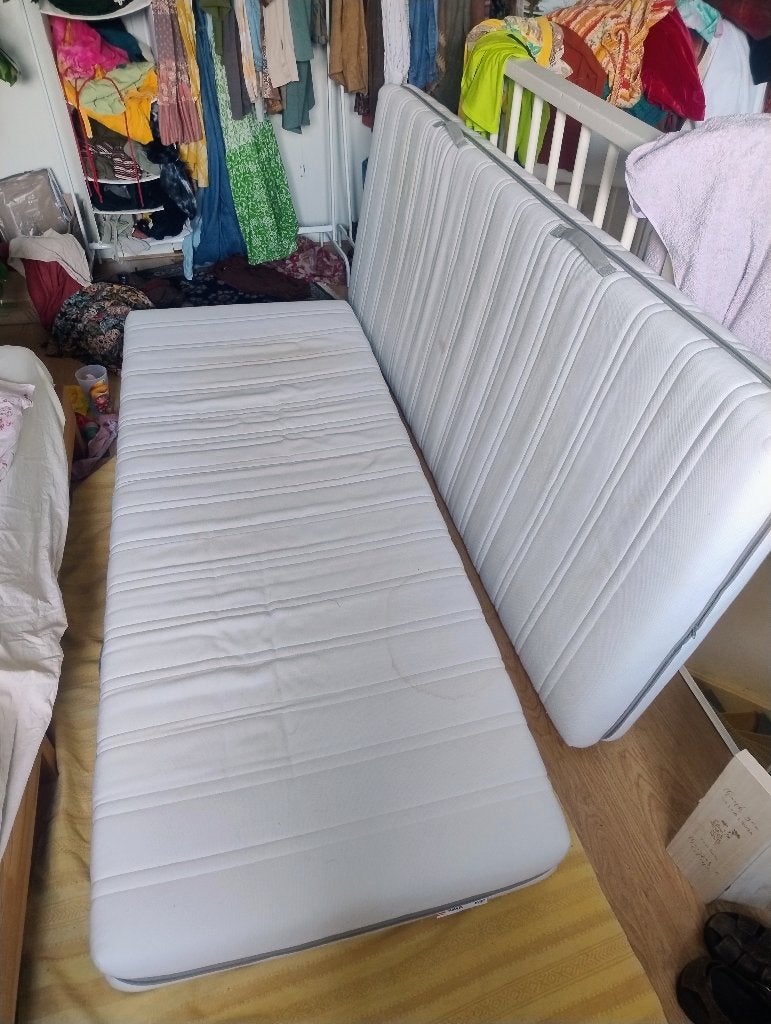 2 keer Ikea Malvik matrassen 80x200 cm stevig, Ophalen, Gebruikt, Eenpersoons, 80 cm