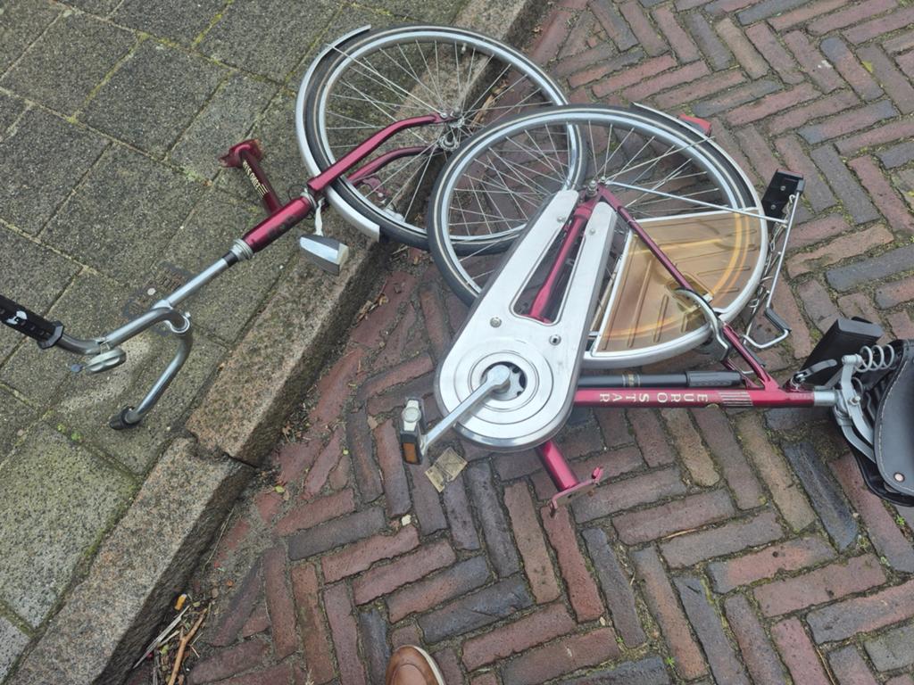 vouwfiets DEELFIETS (0653174863), Fietsen en Brommers, Fietsen | Vouwfietsen, Gebruikt, 20 inch of meer, Deels opvouwbaar, Ophalen