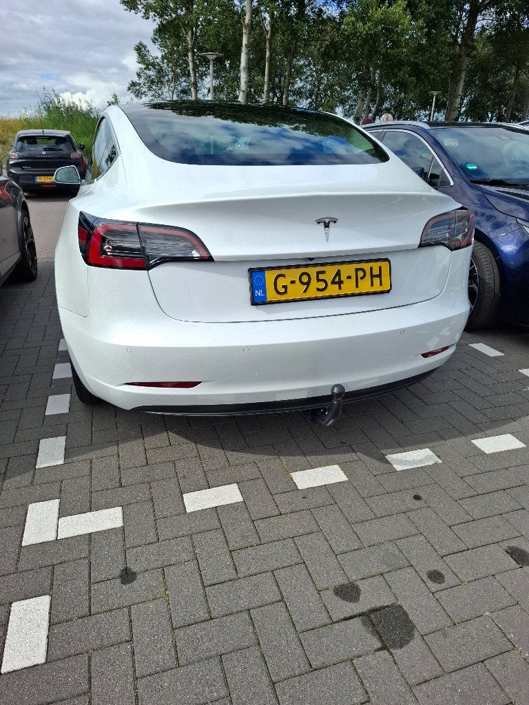 Tesla Model 3 2019 Wit, Auto's, Automaat, Zwart, Wit, Elektrisch