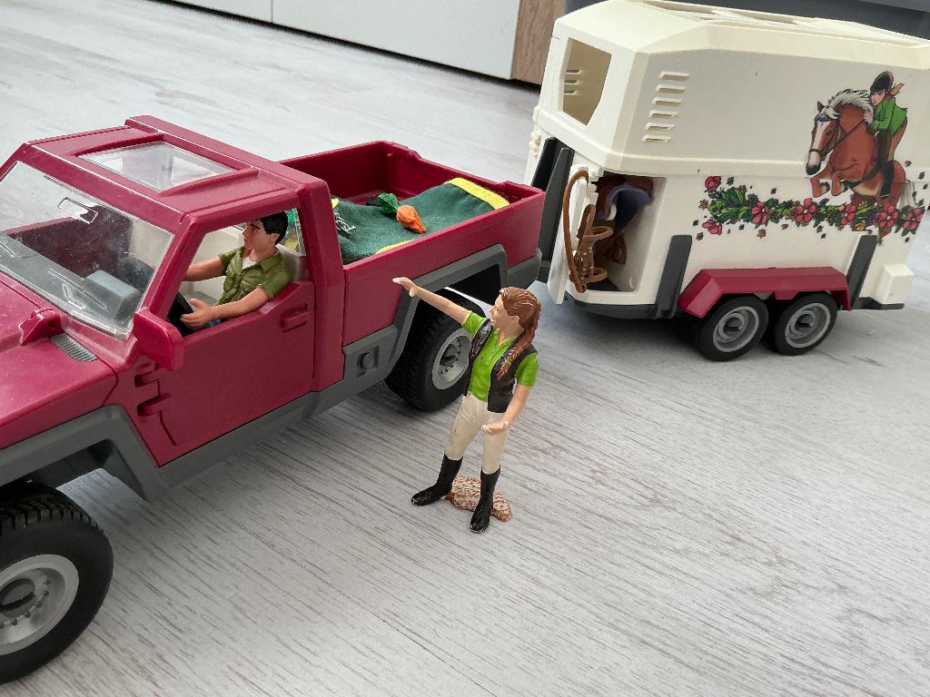 Schleich trailer, Ophalen of Verzenden, Zo goed als nieuw