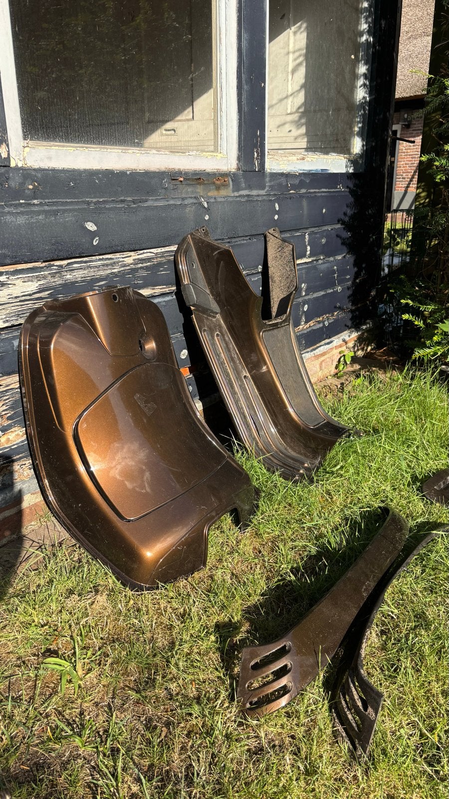 Vespa LX Kappen Set - Zwart & Brons (Compleet), Ophalen, Gebruikt, Kap, Vespa