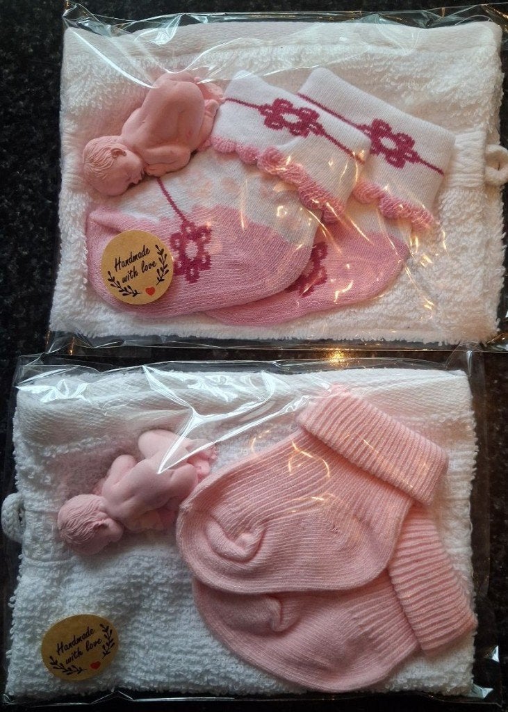geboorte bedankjes, roze en blauwe, Ophalen of Verzenden, Nieuw, Versiering, Geboorte of Huwelijk