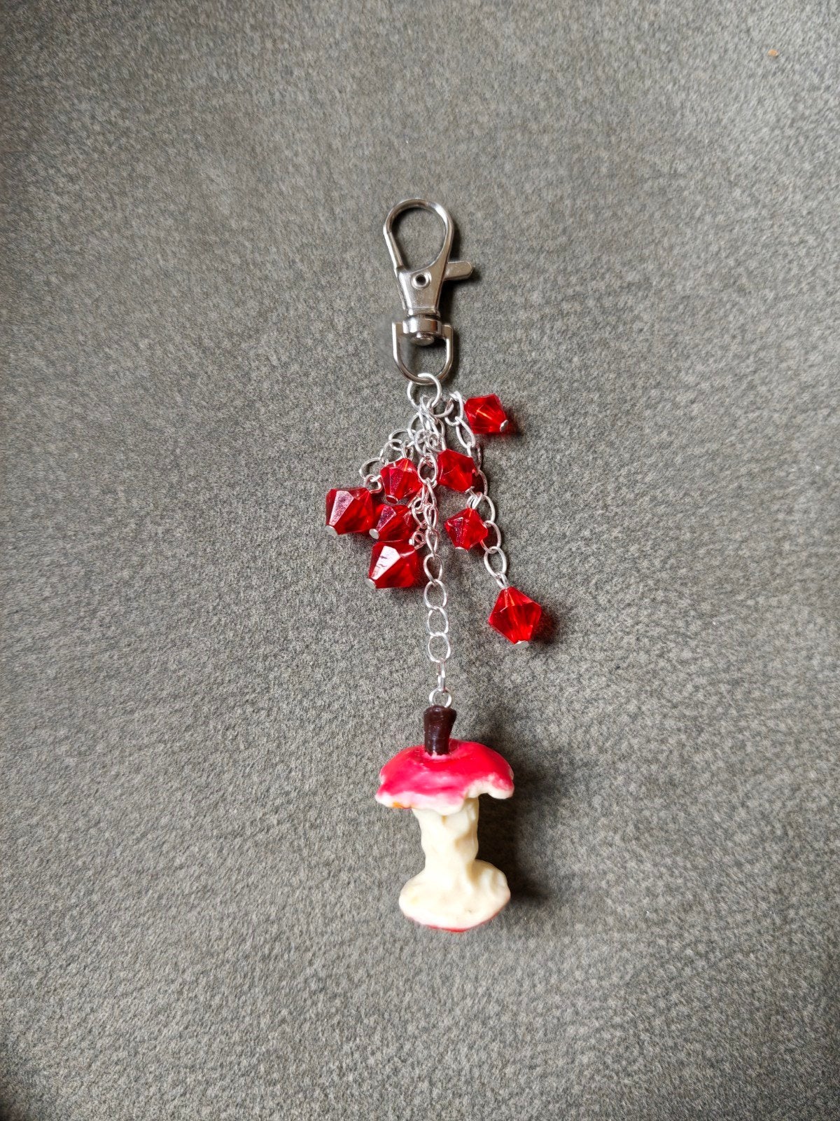 Handgemaakte bag charm sleutelhanger appel, Sieraden, Tassen en Uiterlijk, Tassen | Damestassen, Ophalen of Verzenden, Nieuw, Rood