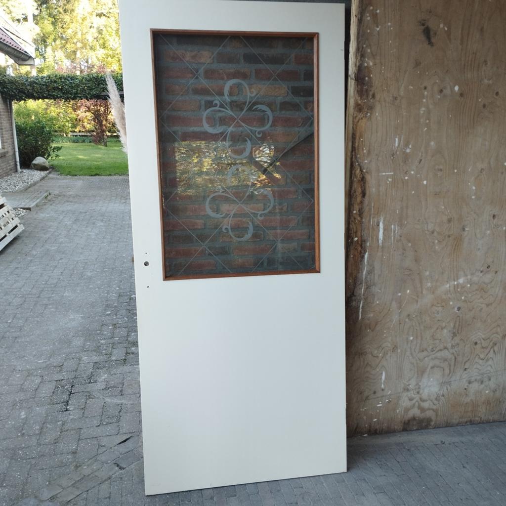 Gezandstraalde binnendeur (stomp) in prima conditie., Ophalen, Gebruikt, 80 tot 100 cm, Binnendeur