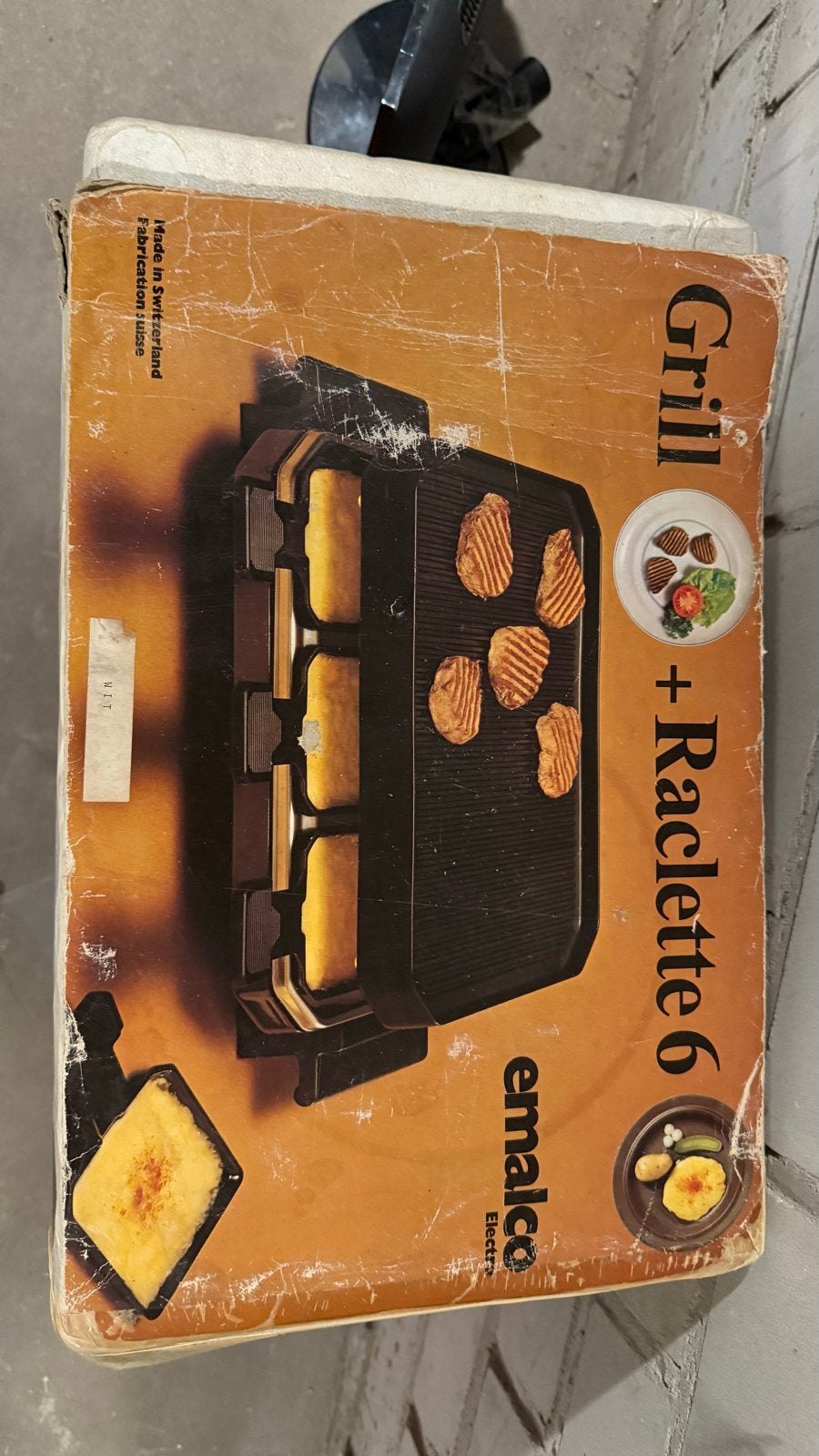 Emalco Grill + Raclette 6 - Vintage Raclette Grill, Ophalen of Verzenden, Gebruikt, 4 t/m 7 personen