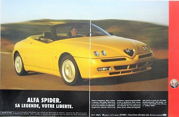 16 vintage reclames Alfa Romeo autos 68-01 Giulietta auto, Ophalen of Verzenden, Gebruikt, Auto's