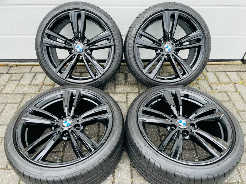 19 Inch Zwarte Originele BMW Breedset Velgen 225/40/19 5x120, Auto-onderdelen, Banden en Velgen, 19 inch, Banden en Velgen, Ophalen of Verzenden