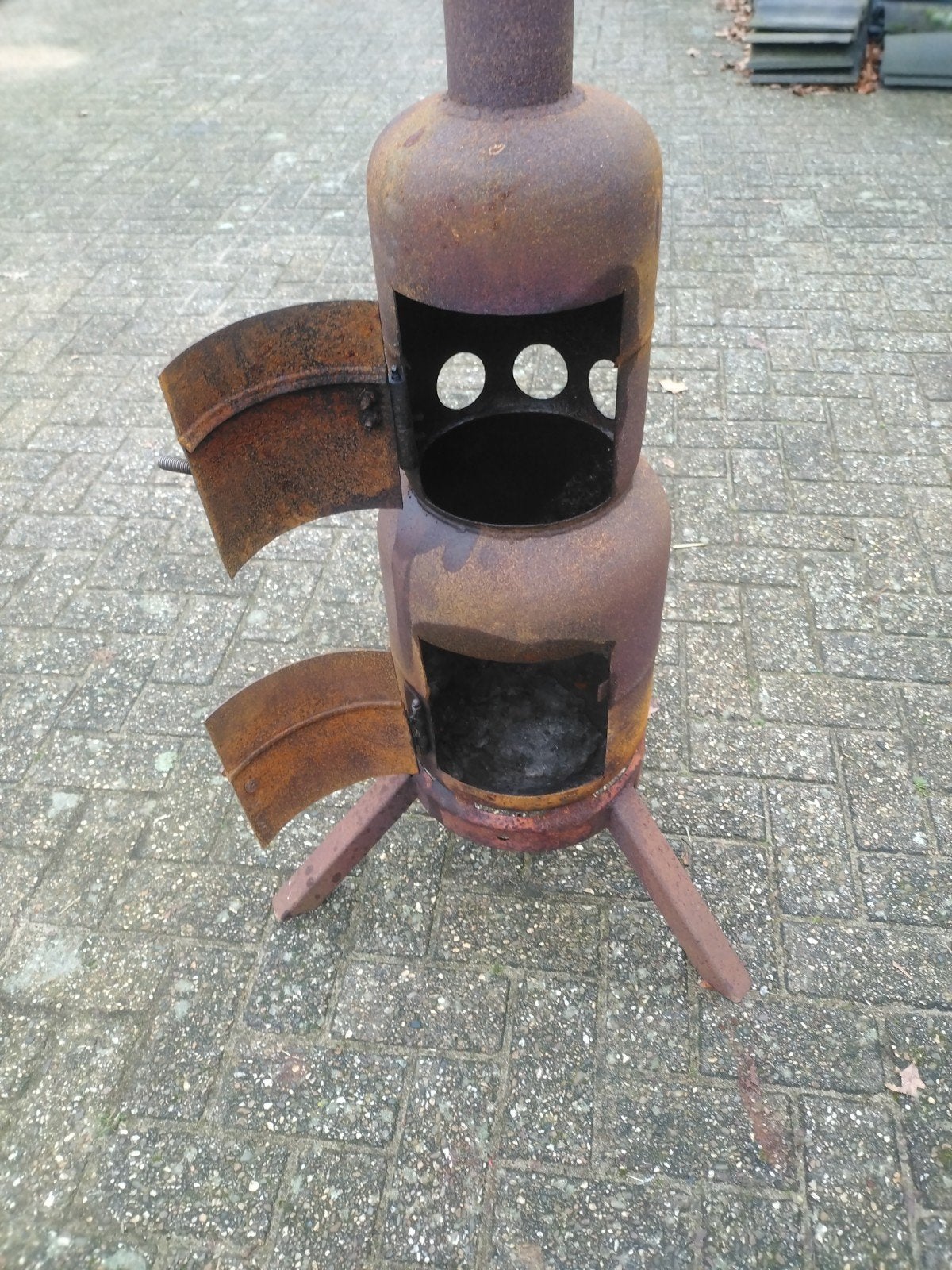 kachel tuinhaard, Ophalen, Gebruikt
