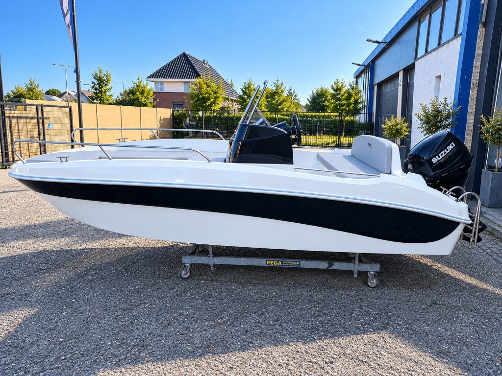 Remus 450 consoleboot met Suzuki 30 pk EFI, Watersport en Boten, Ophalen, Gebruikt, 30 tot 50 pk, Buitenboordmotor