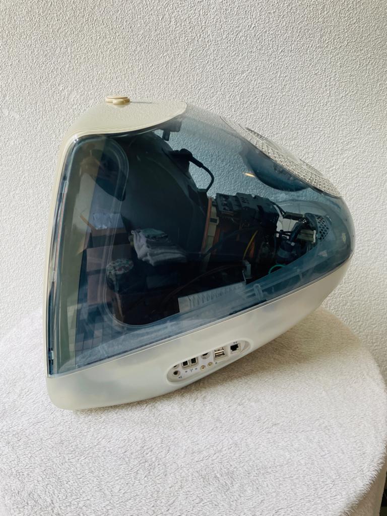 Vintage Apple iMac G3 (Graphite) uit 1999 +toetsenbord -€250, Computers en Software, Vintage Computers, Ophalen of Verzenden