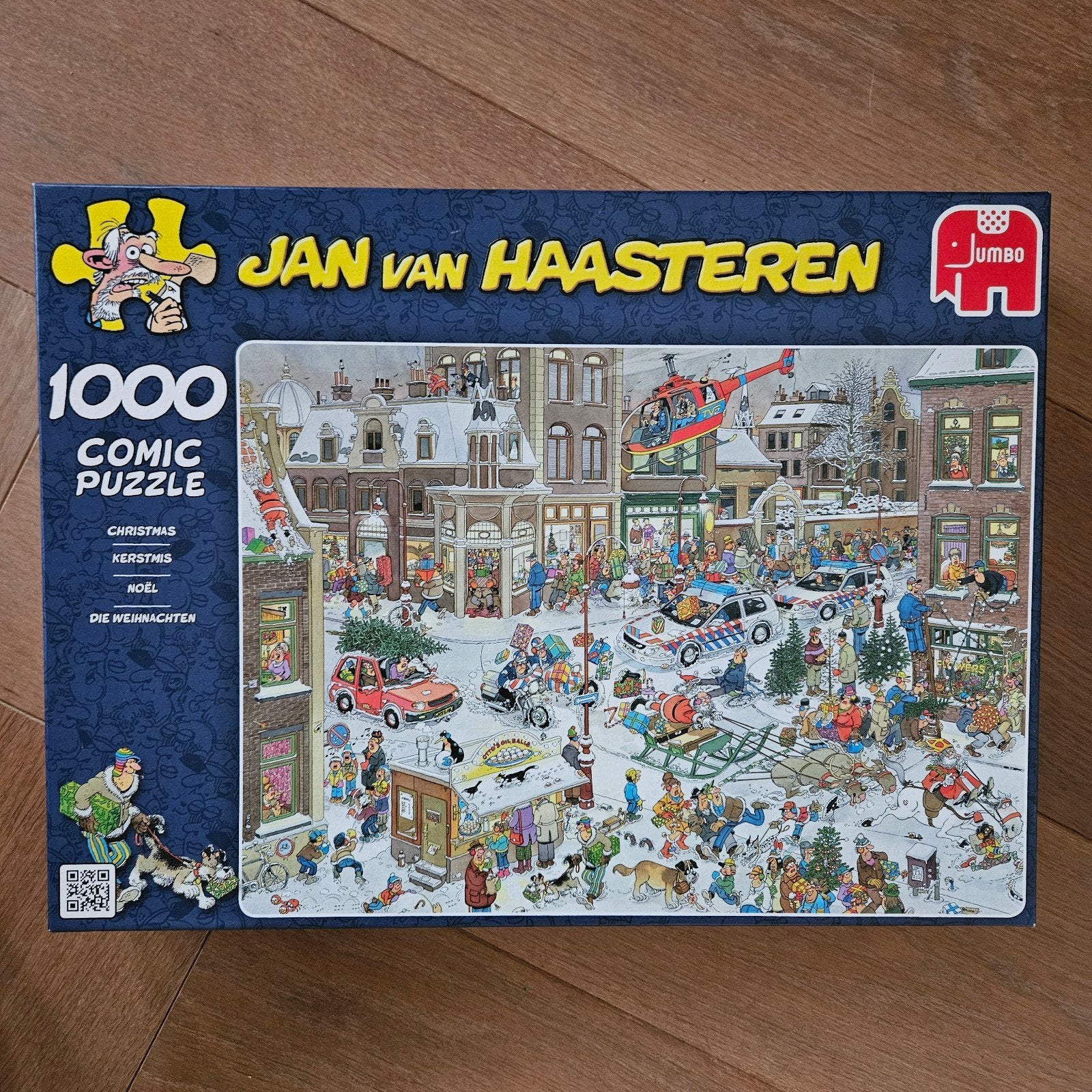 Jan van Haasteren Kerstmis 1000 stukjes Jumbo puzzel, Ophalen of Verzenden, 500 t/m 1500 stukjes, Gebruikt, Legpuzzel
