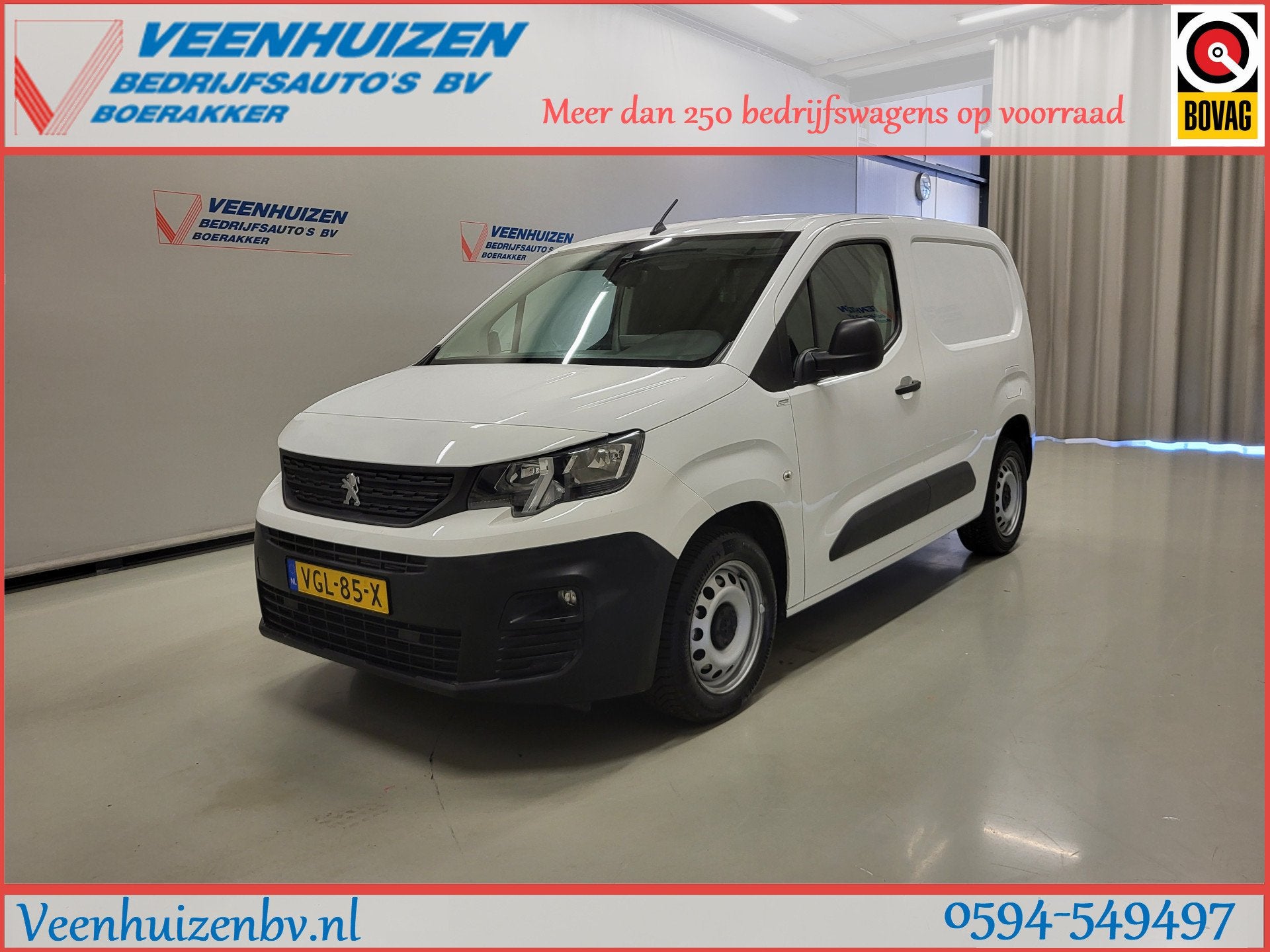 Peugeot Partner 1.5BlueHDI 130pk Automaat Euro 6! (bj 2020), 1350 kg, Gebruikt, Euro 6, 4 cilinders