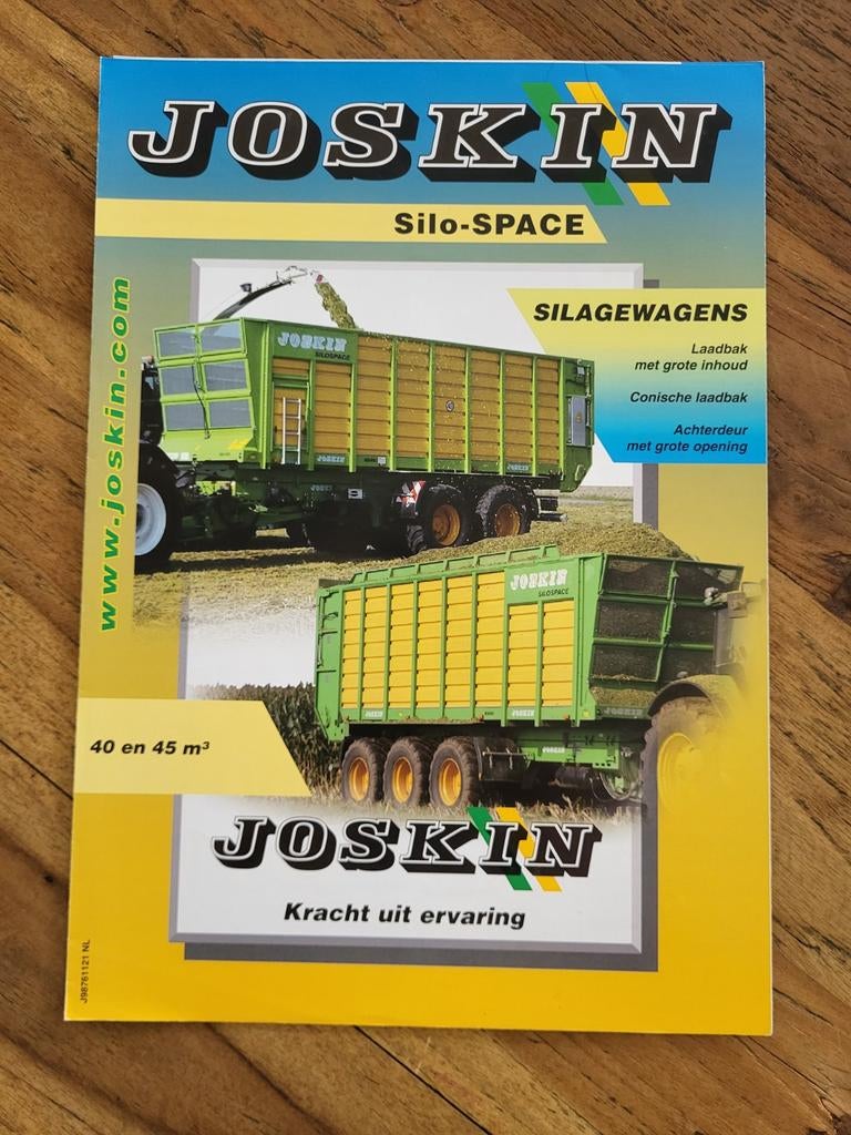 Tractor folder Joskin Silo-SPACE, Boeken, Ophalen of Verzenden, Zo goed als nieuw