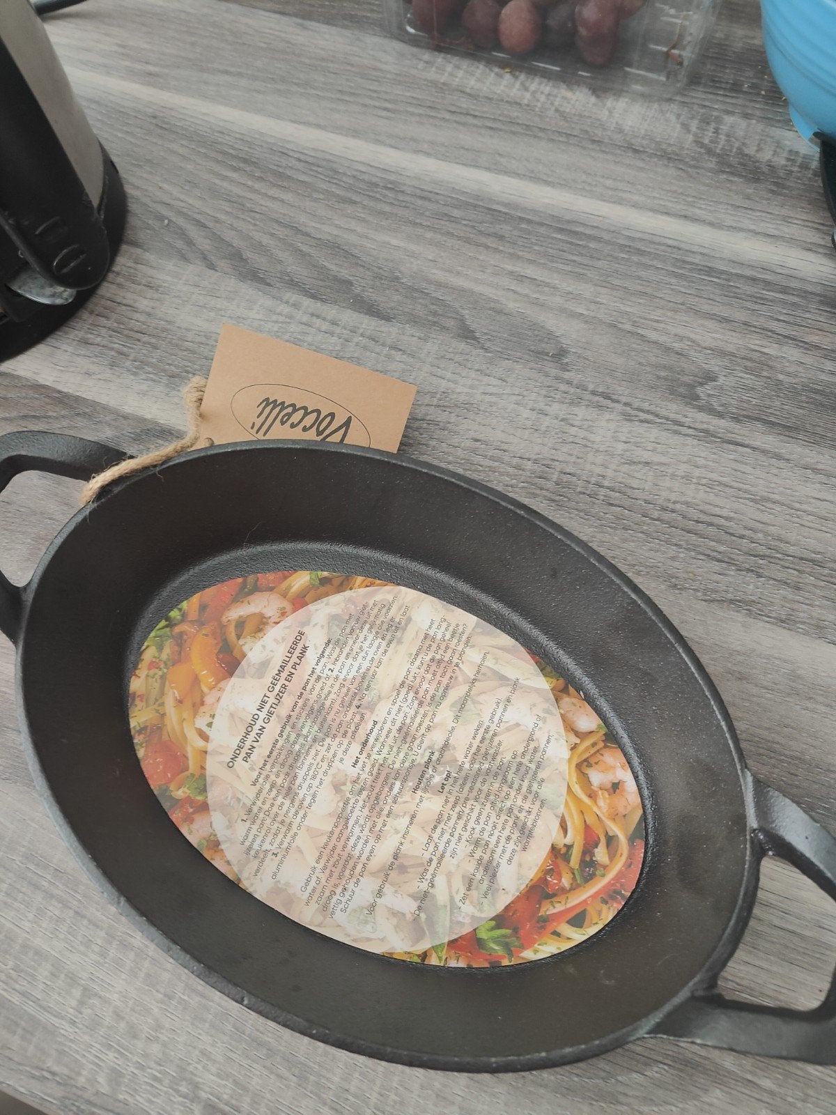 Vocceli gietijzer pannetje, Ophalen of Verzenden, Nieuw, Gietijzer, Koekenpan of Braadpan