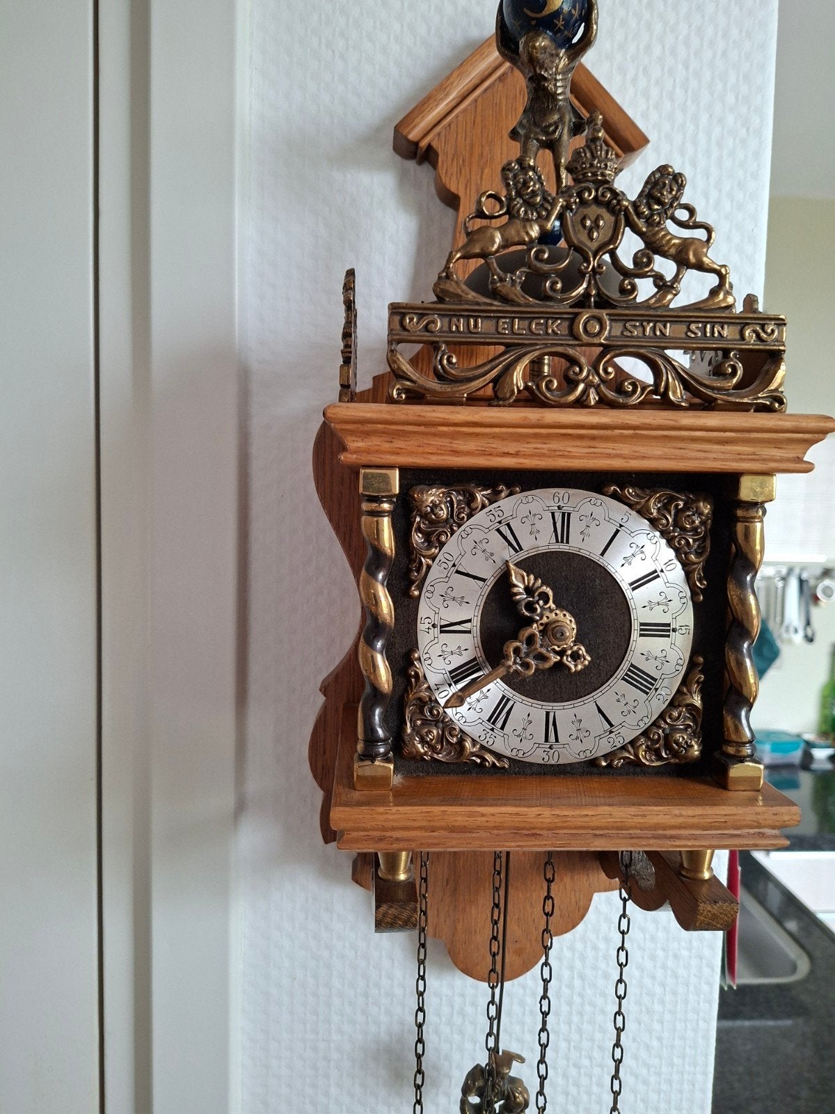 Zaanse Wandklok van Wuba., Antiek en Kunst, Antiek | Klokken, Ophalen