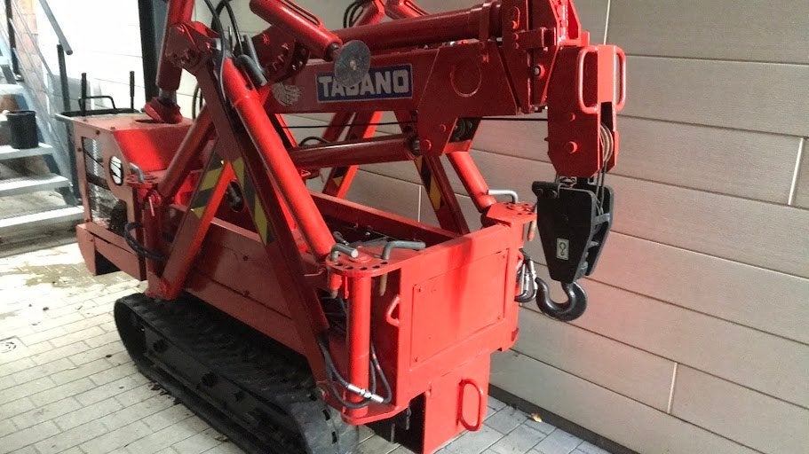 Tadano TM-15Z minihijskraan, spiderkraan, Ophalen, Kraan